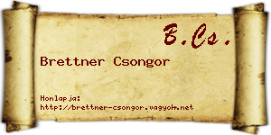Brettner Csongor névjegykártya